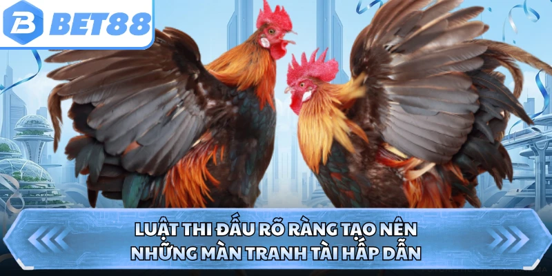 Luật thi đấu rõ ràng tạo nên những màn tranh tài hấp dẫn